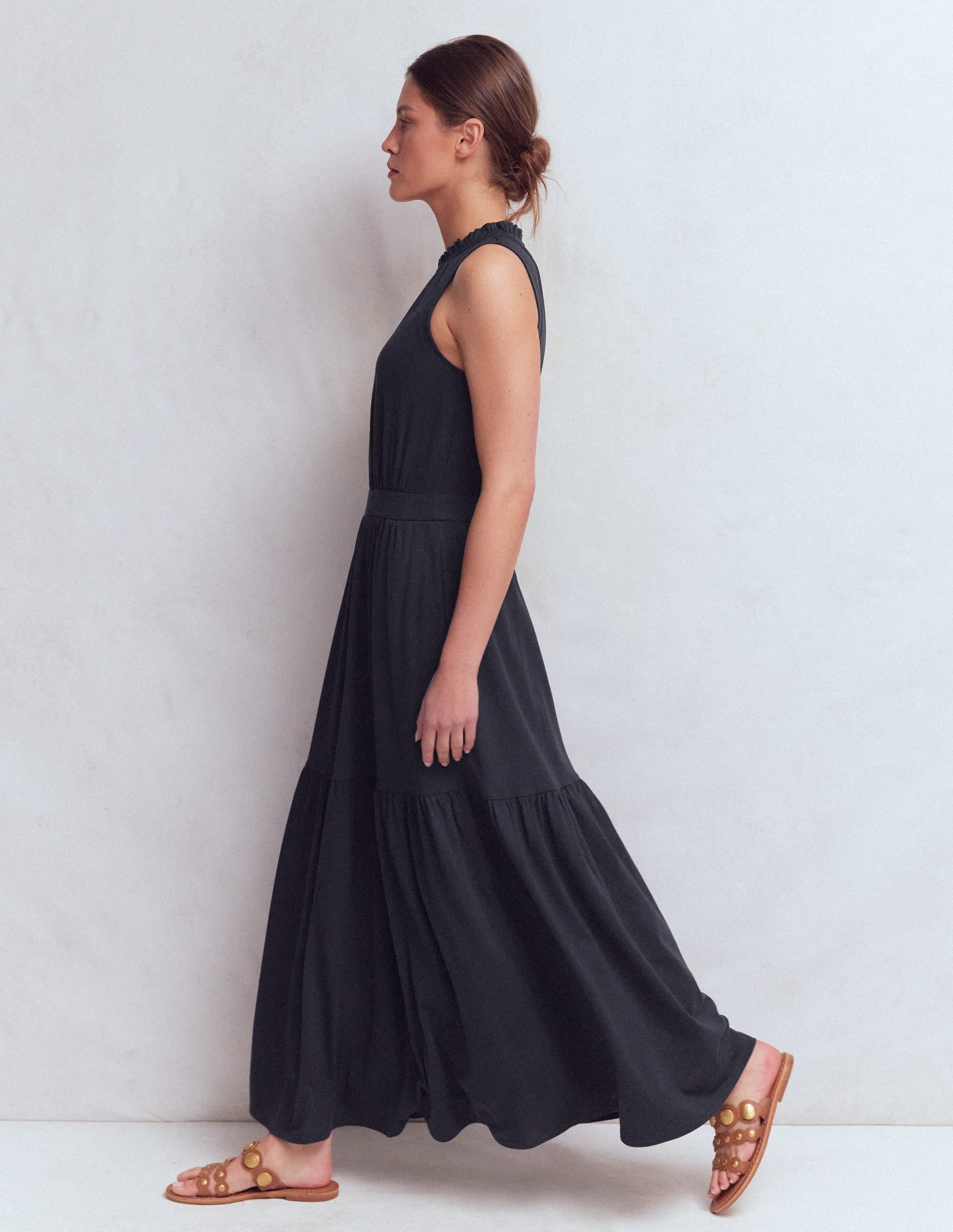 Camalie Jersey Maxi Dress-Navy