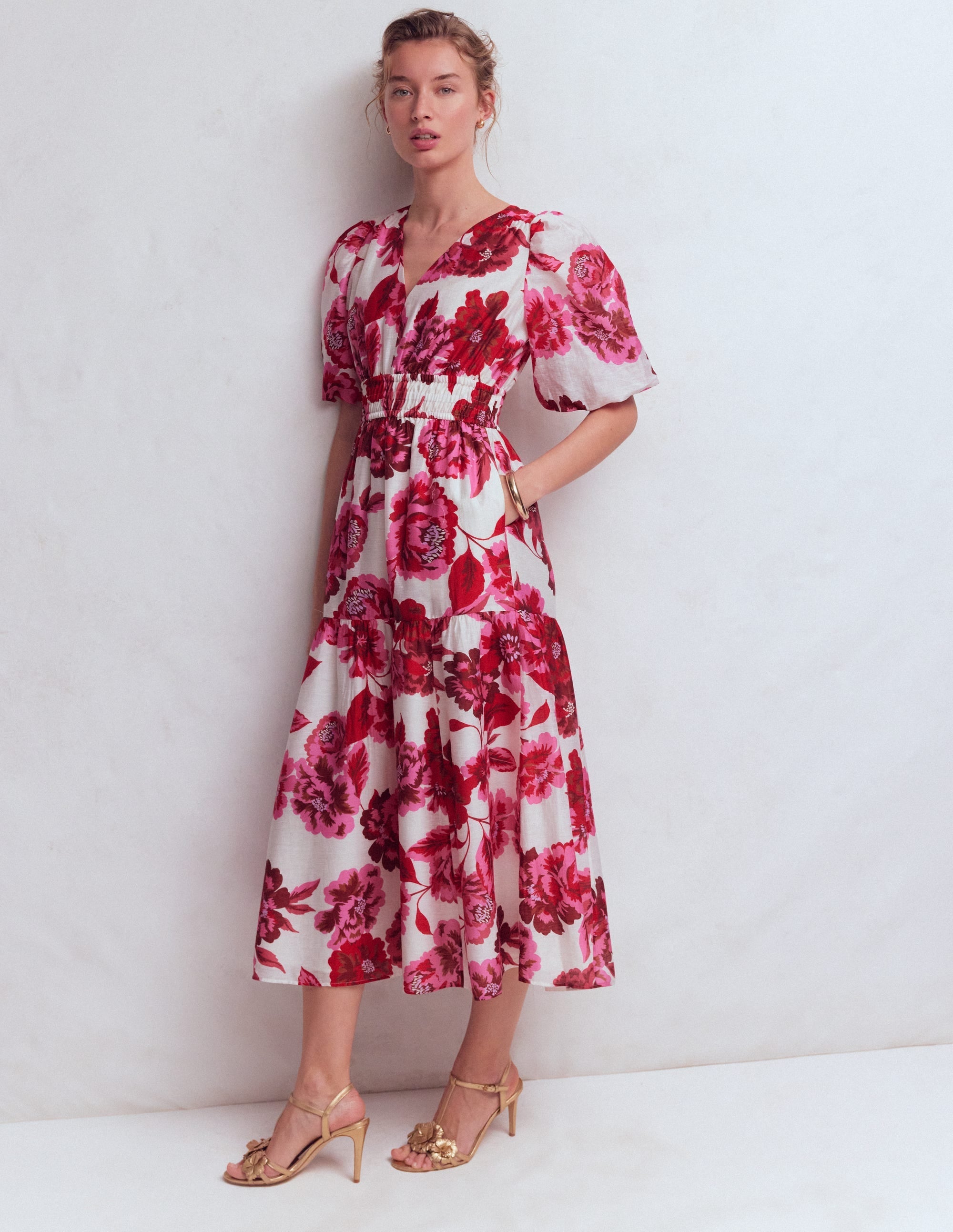 Irene Occasion Dress-Pink Opulent Blossom